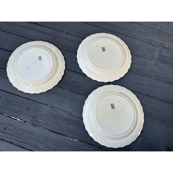 Vintage 1928 Copeland England Late SPODE Black White 9" Dinner Plate 3 available - Picture 6 of 8